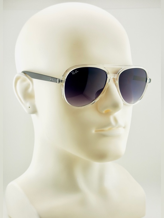 Ray-Ban Accessories - Ray-Ban Aviator Sunglasses RB4376 Transparent Frame with Gradient Dark Gray Lens